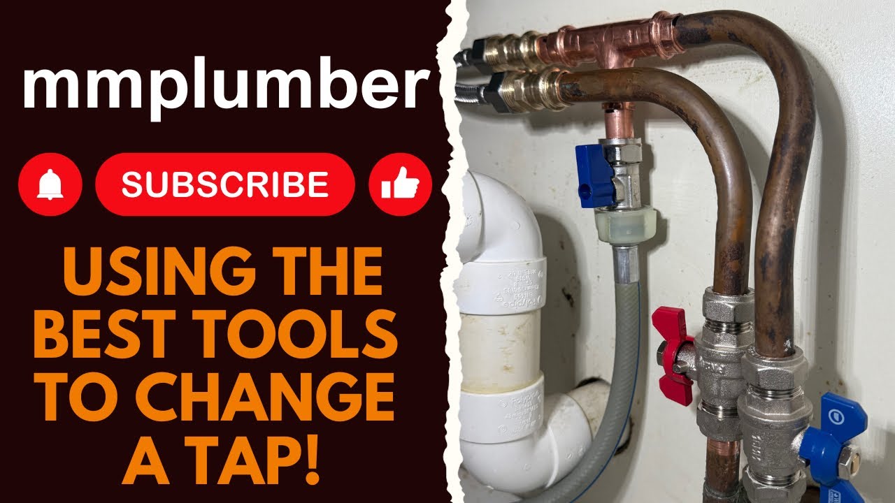 Using the best tools to replace a tap and alter pipes! 