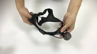 Ultrabright 1000lm headlamp. safety light installation,aluminum housing, USB rechargeable headlight