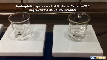 BioGenic Caffeine-210 - Improving the solubility of Caffeine in water