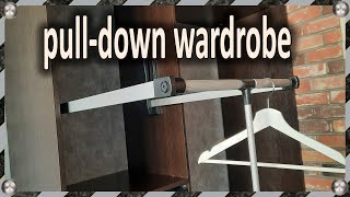 Furniture pantograph or pull down wardrobe - what is it?Types and differences, DIY installation. screenshot 5