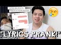 "LYRICS PRANK KAY ANGHET!" 😢💔 MAY TAMPUHAN ANG PAOLITA 😭 | Kimpoy Feliciano