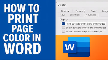 How to Print Page Background Color in Microsoft Word.