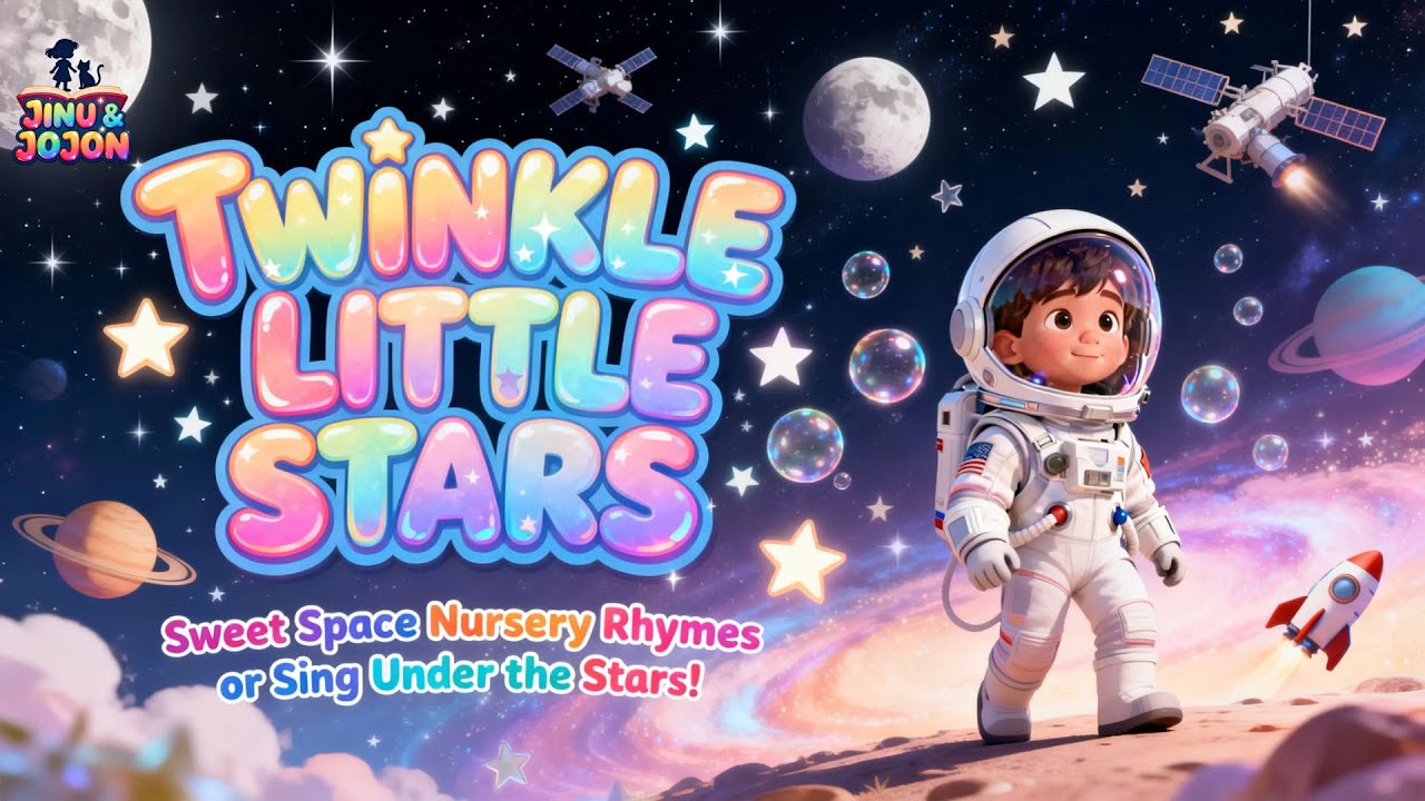 TWINKLE LITTLE STARS Nursery Rhymes Calm Night Song for Toddlers 👶🌙