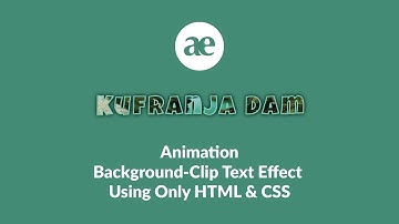 Animation Background Clip Text Effect Using Only HTML & CSS