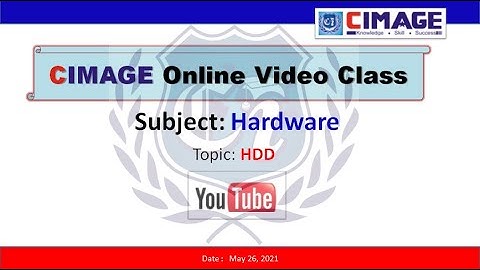 CIMAGE College, Patna.(B.Sc.IT-PPU-444, 1Y 2020-2023, Hardware-HDD, 26.4.2021 by Murali Sir)