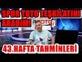 17.hafta spor toto tahminleri 06.12.2019 - YouTube