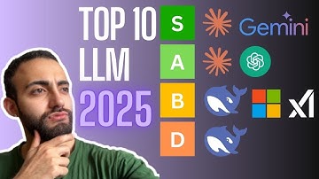 Ranking TOP 10 LLMs  - Early 2025 - MY AI Picks