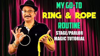 Best Ring & Rope Routine for Stage/Parlor #magic #magic_tutorial