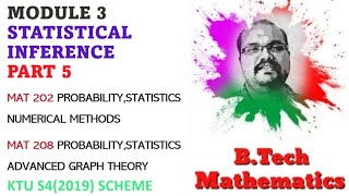 Testing of Hypothesis | Module 3(Part 5) | Statistical Inferences S4(2019)| MAT 202,208 KTU BTech