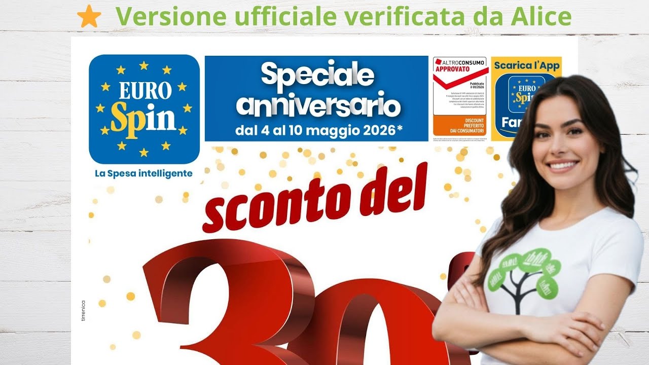 Volantino Eurospin dal 4 al 10 Maggio 2026 #anteprima