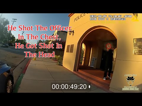 Perp Shoots Officer Outside Of Police Station