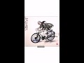 我骑自行车 油价奈我何 #Shorts#國畫#手繪