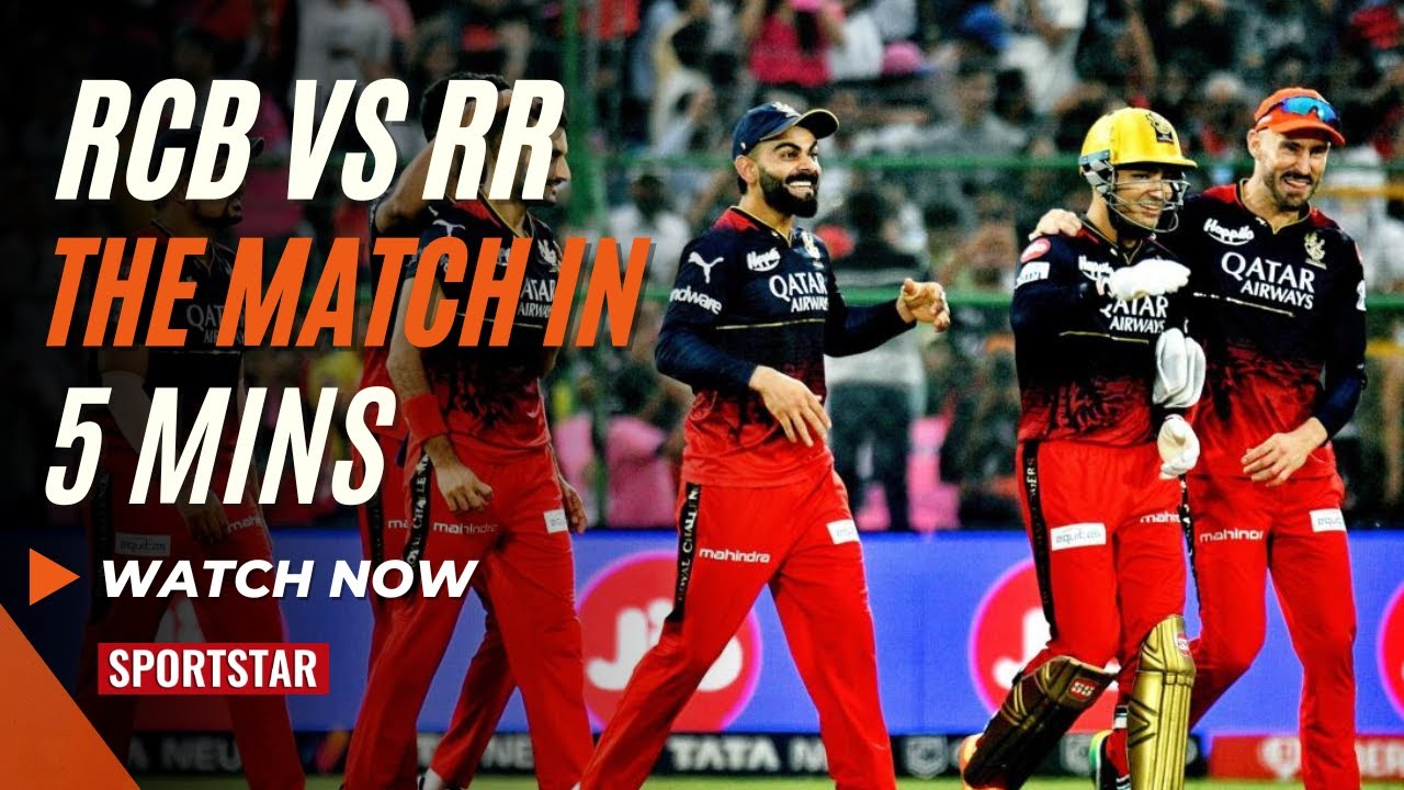 RCB vs RR match analysis in five minutes