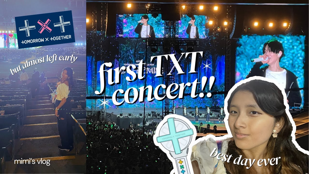 Txt First Concert My FIRST TXT concert vlog (act promise in Oakland) | mimi's adventures ...