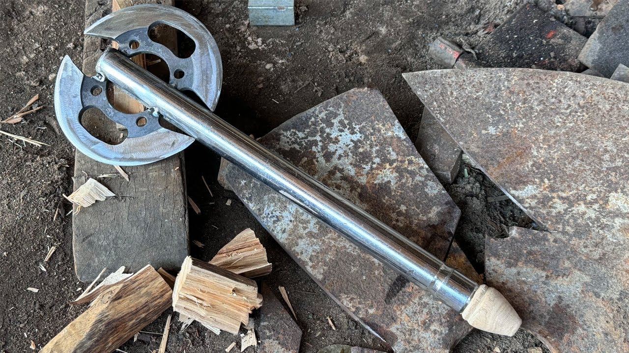 Can You Make A Sharp Axe From A Sprocket And A Shock Absorber Piston ...