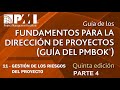 Guía PMBOK | 5ta Edición | CAPITULO 11 | GESTIÓN DE LOS RIESGOS DEL PROYECTO | PARTE 4