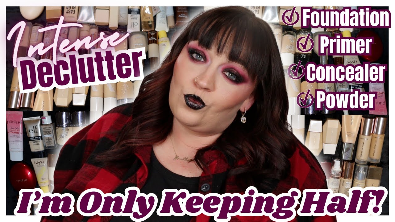 Decluttering my Foundation, Primer, Concealer & Power Collections! They're Now HALF GONE! 