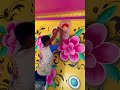 3D spray painting sky blueceiling#shortvideo #wallpaint #painting#3d