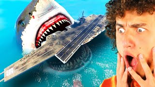 WORLD’S LARGEST MEGALODON SHARK ATTACK in GTA 5! (GTA 5 Mods)