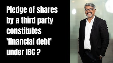Pledge of shares by a third party constitutes 