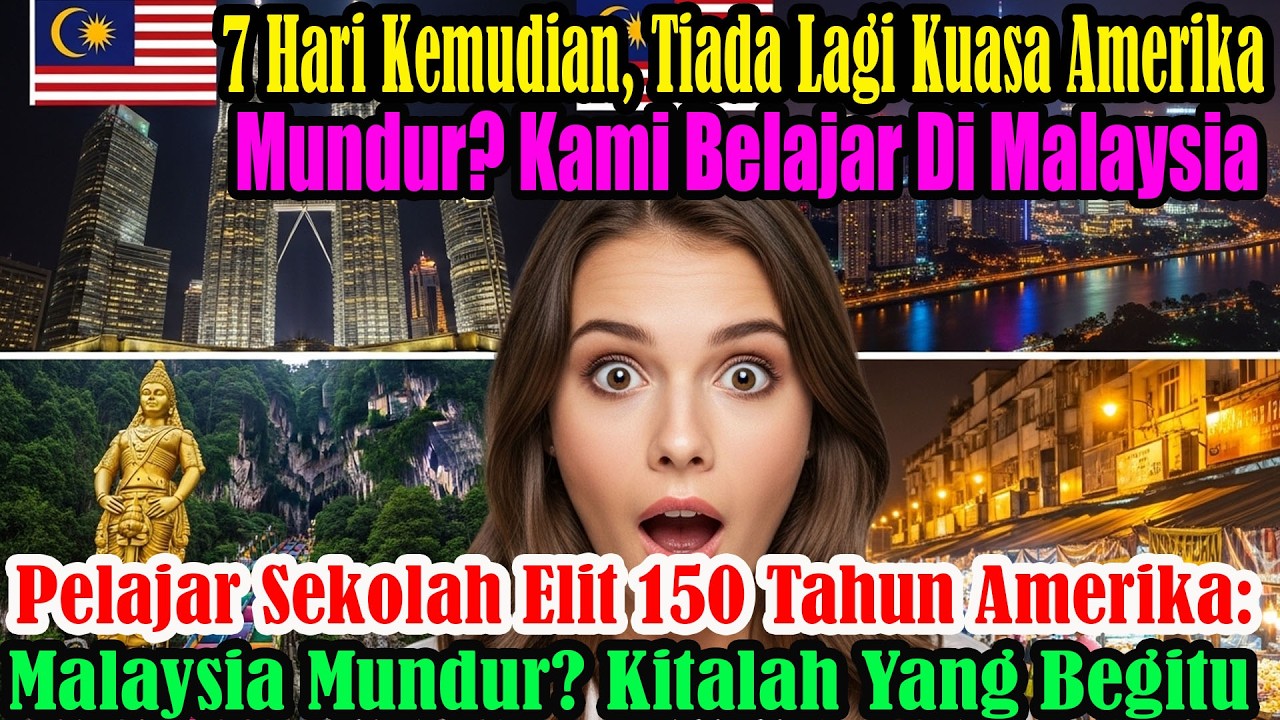 Kejutan! Pelajar perempuan Amerika kaya pulang dari Malaysia selepas 7 hari, gempar seluruh sekolah!