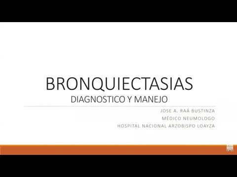 Vídeo: Patogenia, Imagenología Y Características Clínicas De La Bronquiectasia CF Y No CF