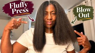 I'm Getting Better at This! A Fluffy Silk Press on Fine Natural Hair
