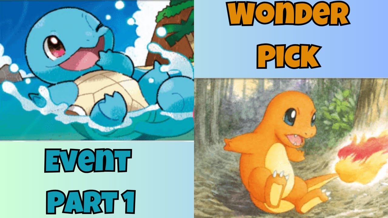 Charmander & Squirtle Shine! Wonder Pick Event Kicks Off! - YouTube