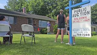 Gavel down by Richard Dotta at 740 Apple Blossom Road in Easton today
