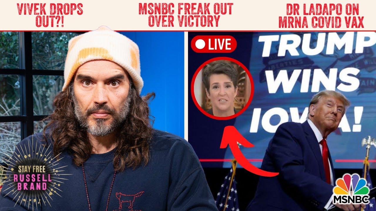 Trump’s LANDSLIDE Iowa Win - MSNBC FREAK OUT! - Russell Brand 'STAY FREE'