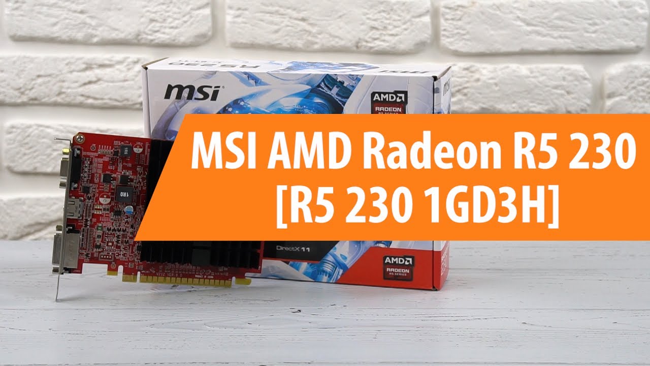 Распаковка MSI AMD Radeon R5 230 Silent / Unboxing MSI AMD Radeon R5 ...