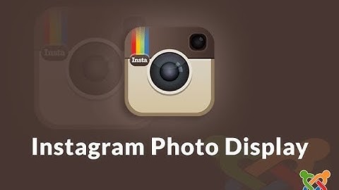 Instagram Photo Display Module for Joomla