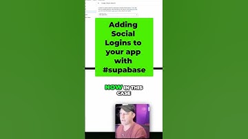 Adding Social Logins to your App with Supabase
