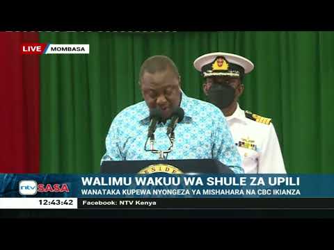 Clap for me, I have delivered - President Uhuru Kenyatta tells teachers