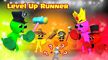 Level Up Runner 3d 🎮 Walkthrough - NOOB vs PRO vs HACKER!