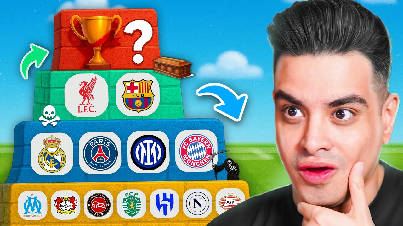 برج مرگ فوتبالی 🏆 تقابل قهرمان ها 🔥