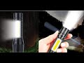 مصباح LED يدوي صغير يحمل باليد بتقنية COB مزود بشاحن بمنفذ USB ومناسب للأماكن الخارجية 