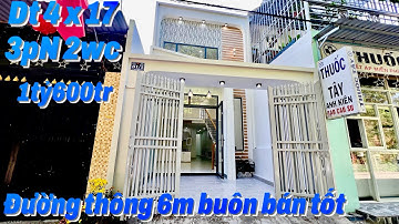 GIẢM 50TR CÒN 1TỶ600TR NHÀ GÁC LỬNG DT 4 X 17 MẶT TIỀN ĐƯỜNG THÔNG BUÔN BÁN TẠI BÌNH CHUẨN THUẬN AN