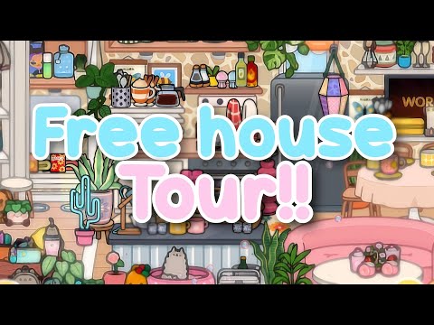Toca FREE house TOUR!!! 😱🎀🪩 #tocaboca #tocahousetour #aesthetic