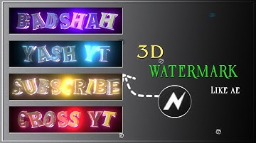 Most Viral 3D Watermark Like Ae In Node Video (+File) How To Dawnload Node Video File Full Process
