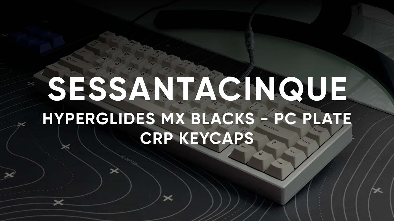 Sessantacinque by Merisi Works with Cherry MX Black on PC Plate - Typing Test