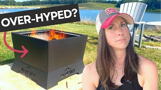SMOKELESS Blue Sky Square Peak Fire Pit Review | Worth the hype?