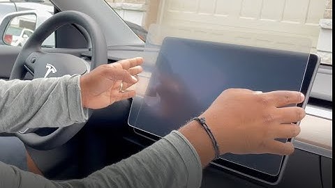 Tesla Model Y 2021 Touch Screen Protector Installation