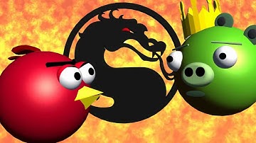 MORTAL KOMBAT starring ANGRY BIRDS ♫ 3D animated  game mashup ☺ FunVideoTV - Style ;-))