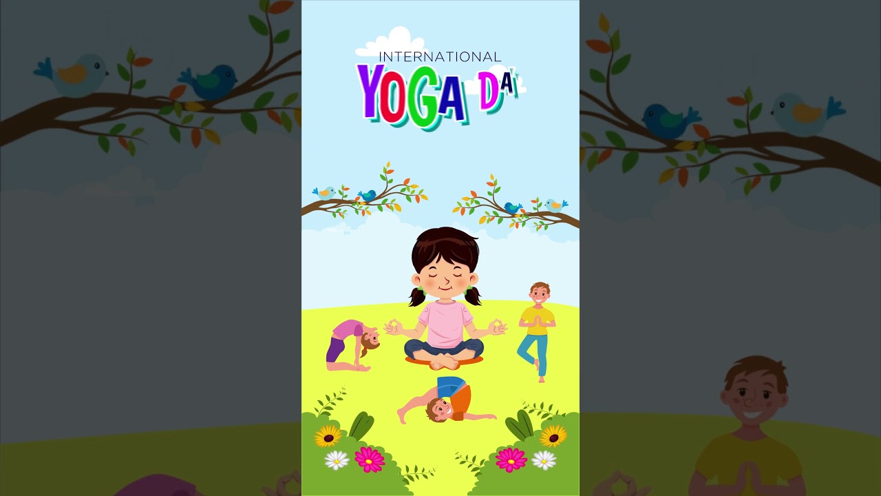 International Yoga Day | Kids Yoga Day Animation | Whatsapp Status | After Effects 