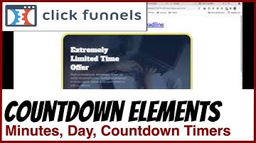 ClickFunnels 1.0 - 15 - Countdown Elements in the ClickFunnels Page Editor - Elements-5