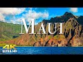 Flying over maui 4k uamazing beautiful nature scenery with relaxing music  4k ultra