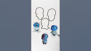 Find a Right Position for each Mood of Sadness by Inside Out 💙#insideout2 #insideout #papercraft