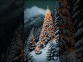 A quiet Christmas night settles over the snowy forest ❄️🌲✨