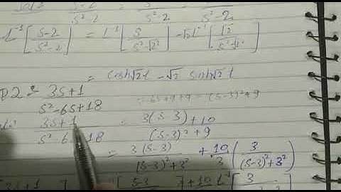 Lec 10 11.2  Q 1,2 Inverse laplace transform mathematical method s.m yousuf